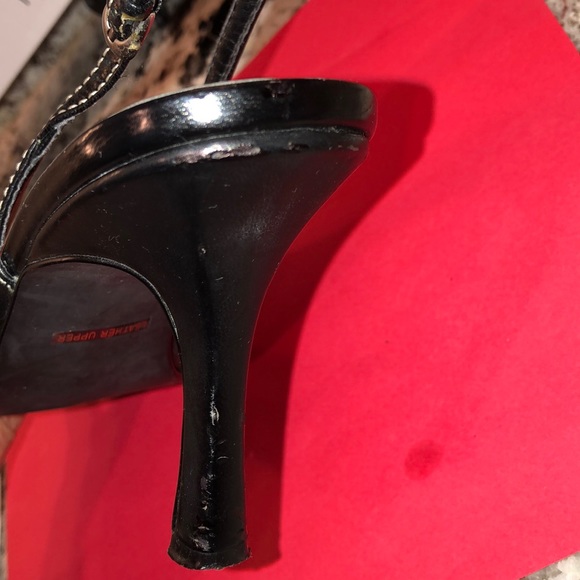 Michael Shannon: high slingbacks w/white stitching - Picture 7 of 8